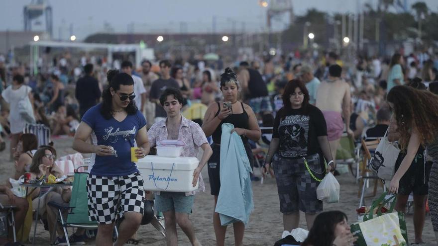 Así a sido la Noche de San Juan sin hogueras en el Port de Sagunt