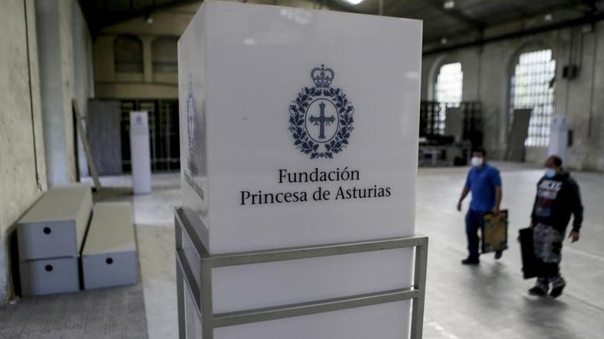 Preparativos para los Premios Princesa de Asturias