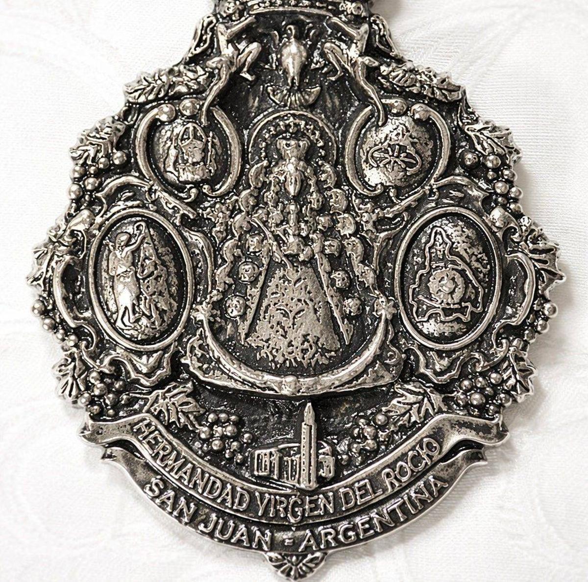 Medalla de la Hermandad de la Virgen del Rocio San Juan Argentina