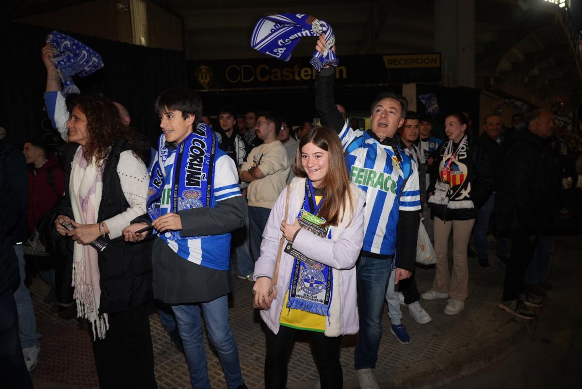 Ambientazo en la previa del Castellón-Dépor