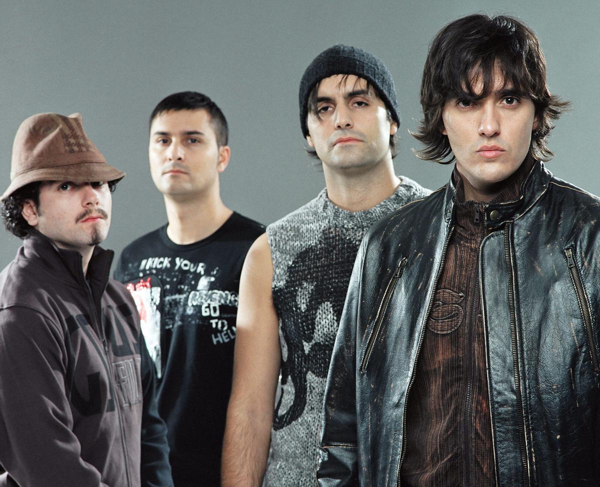 El grupo musical 'Iguana tango', cuyo vocalista era Joaquín Padilla.