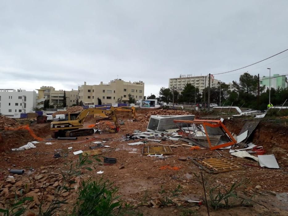 El temporal descarga sobre Ibiza y Formentera