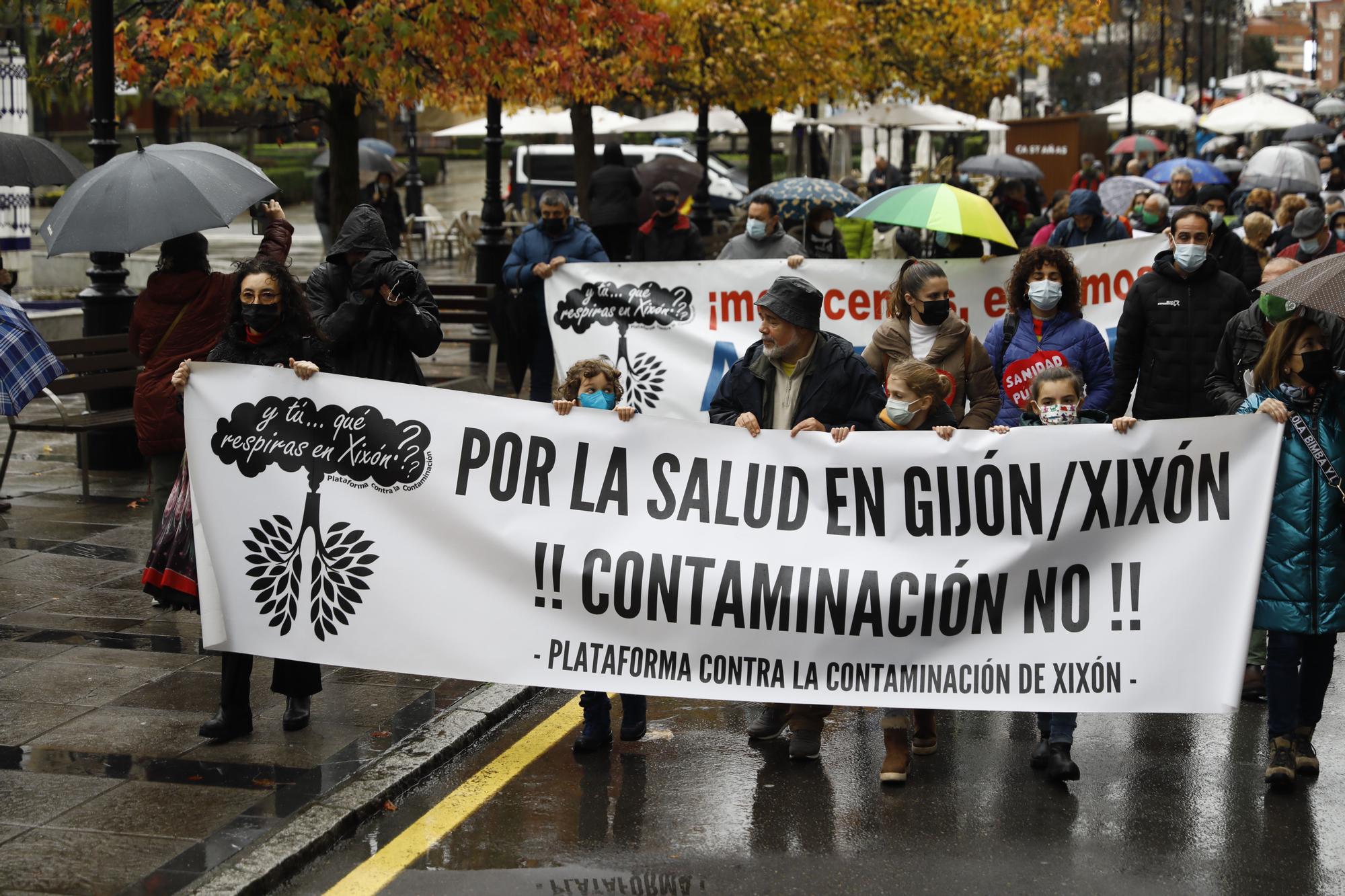 Gijón se moviliza contra la contaminación