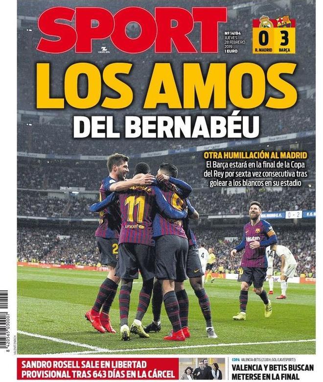 2019 - El FC Barcelona golea al Madrid en el Bernabéu y se mete en la final de la Copa del Rey
