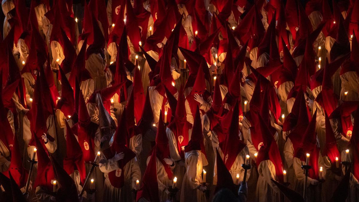 Juramento previo a la procesión del silencio de la Semana Santa de Zamora