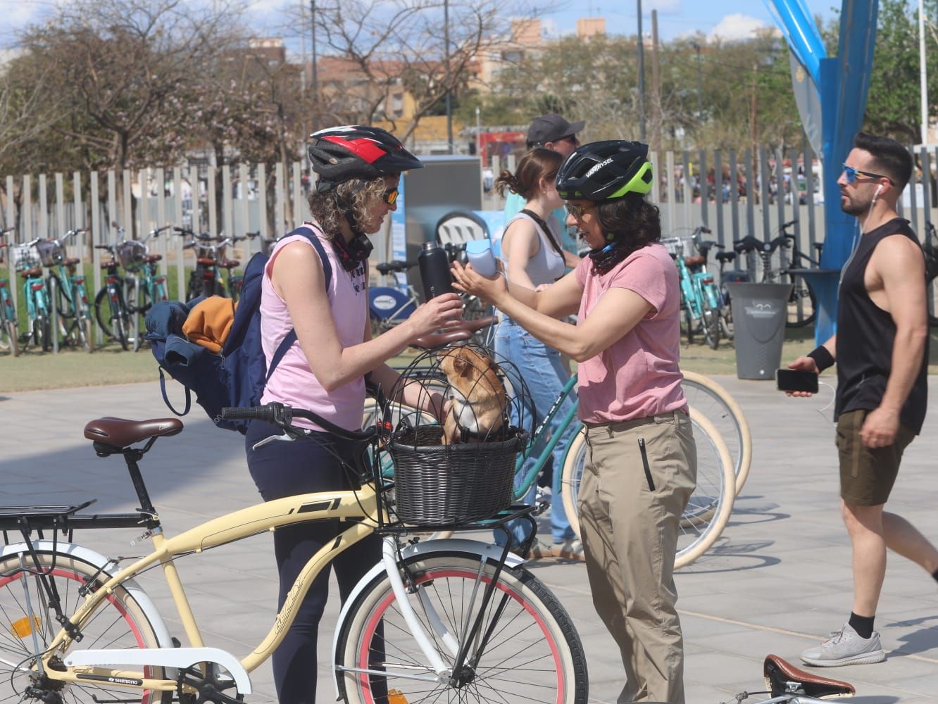 Primeros chapuzones del año en un domingo de sol y playa