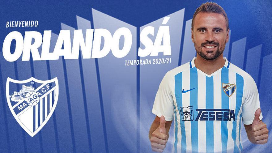 Orlando Sá, primer fichaje del Málaga CF