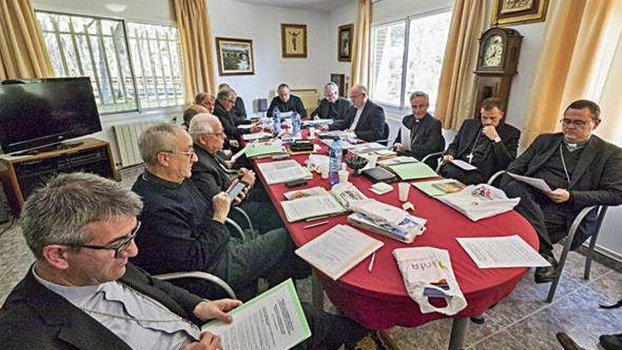 Els bisbes catalans, reunits en una imatge del maig de 2018.