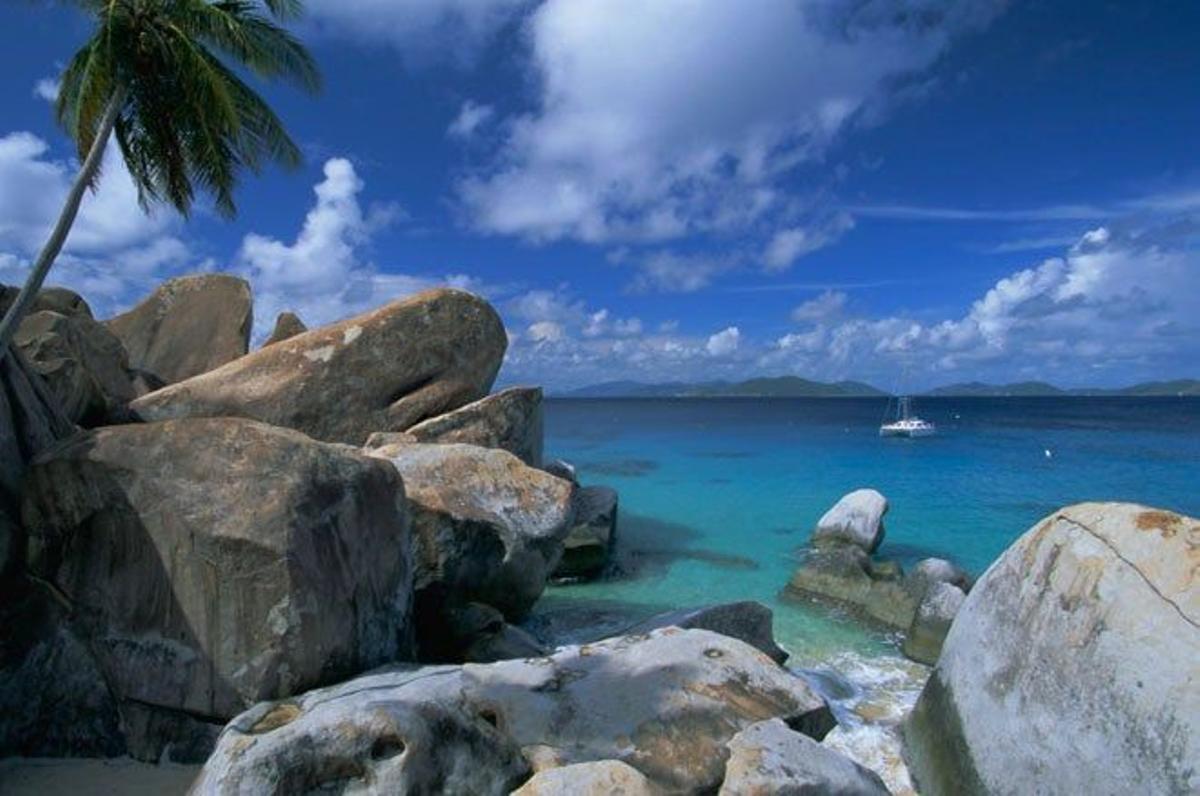 Vista del mar de The Baths.