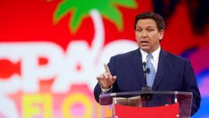 El gobernador de Florida, Ron DeSantis, durante un acto en Orlando el pasado 24 de febrero.