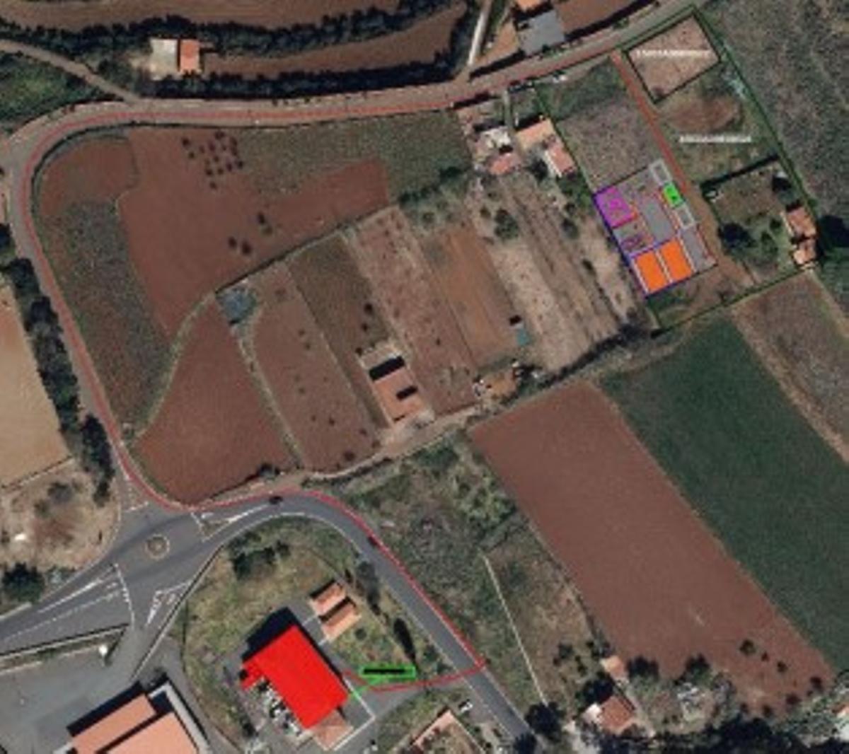 Ubicación de la instalación de baterías de almacenamiento de energía, en San Mateo.