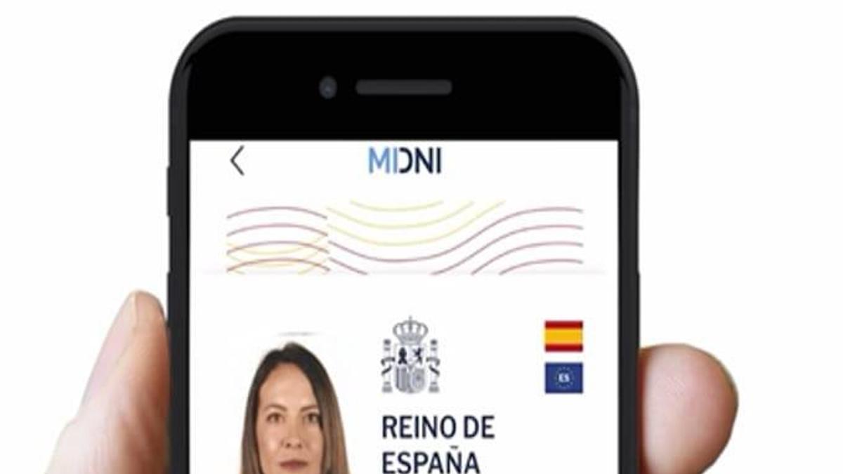 Un ejemplo del DNI que podrá llevarse en el móvil.