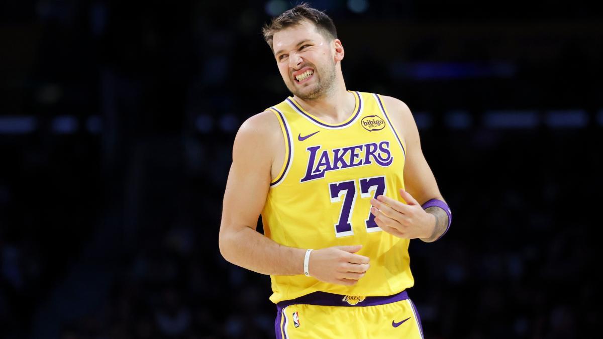 Luka Doncic, baja una semana en los Lakers