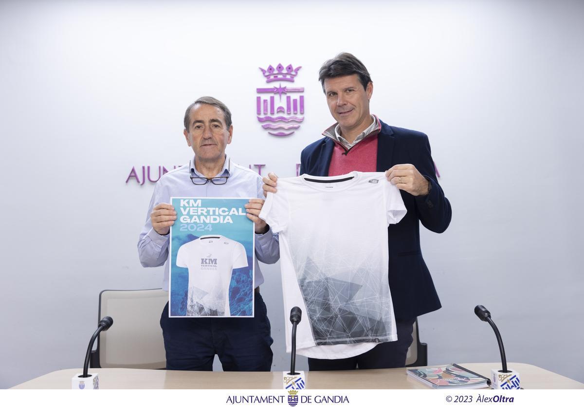 La presentación del KM Vertical de Gandia 2024, este martes en el ayuntamiento