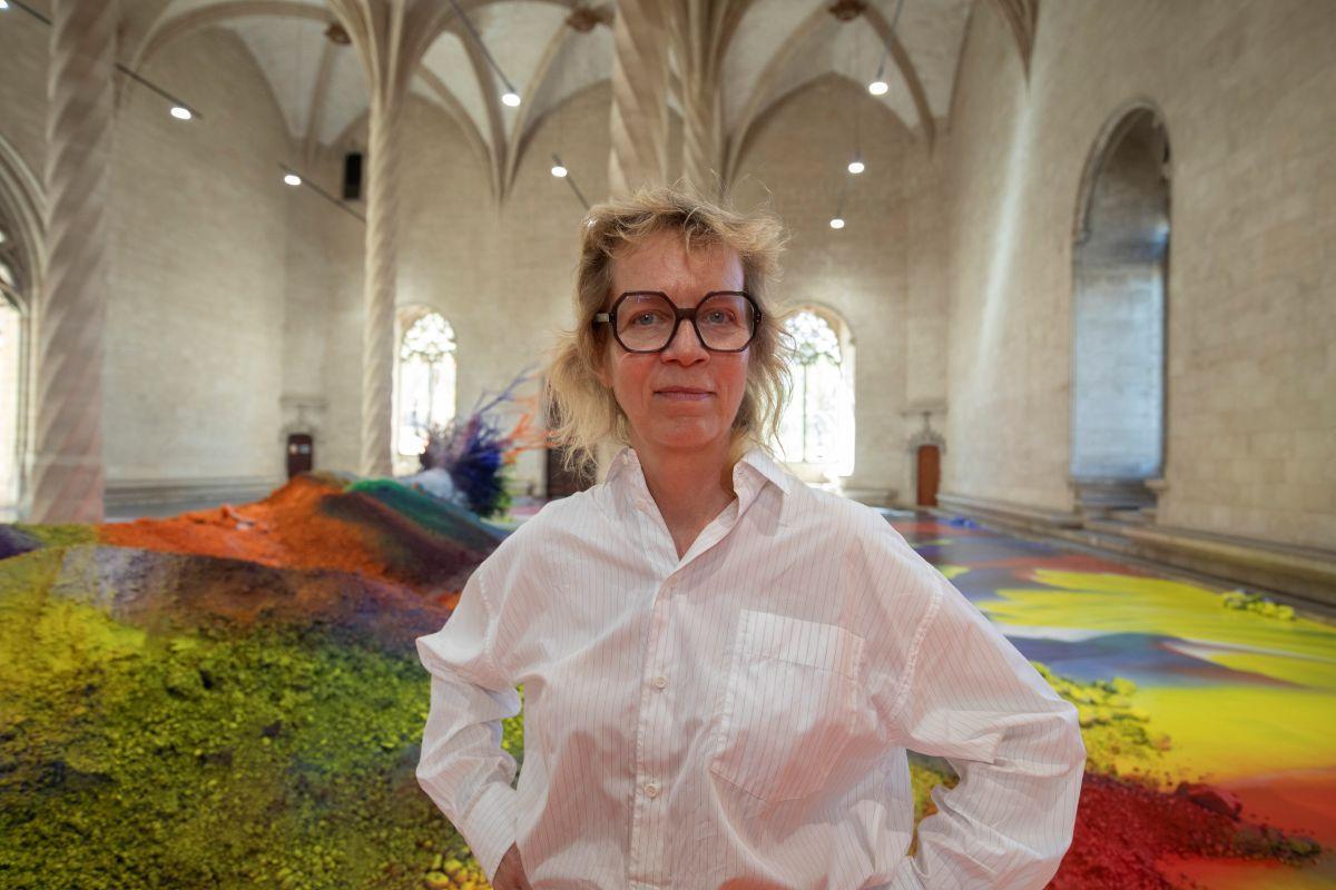 Katharina Grosse in der Llotja.