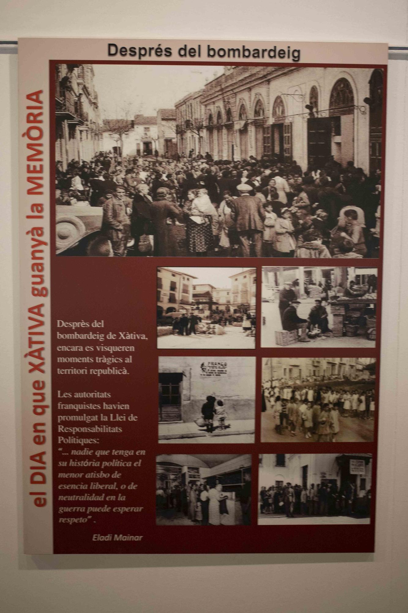 La Casa de Cultura de Xàtiva acoge dos exposiciones de memoria histórica