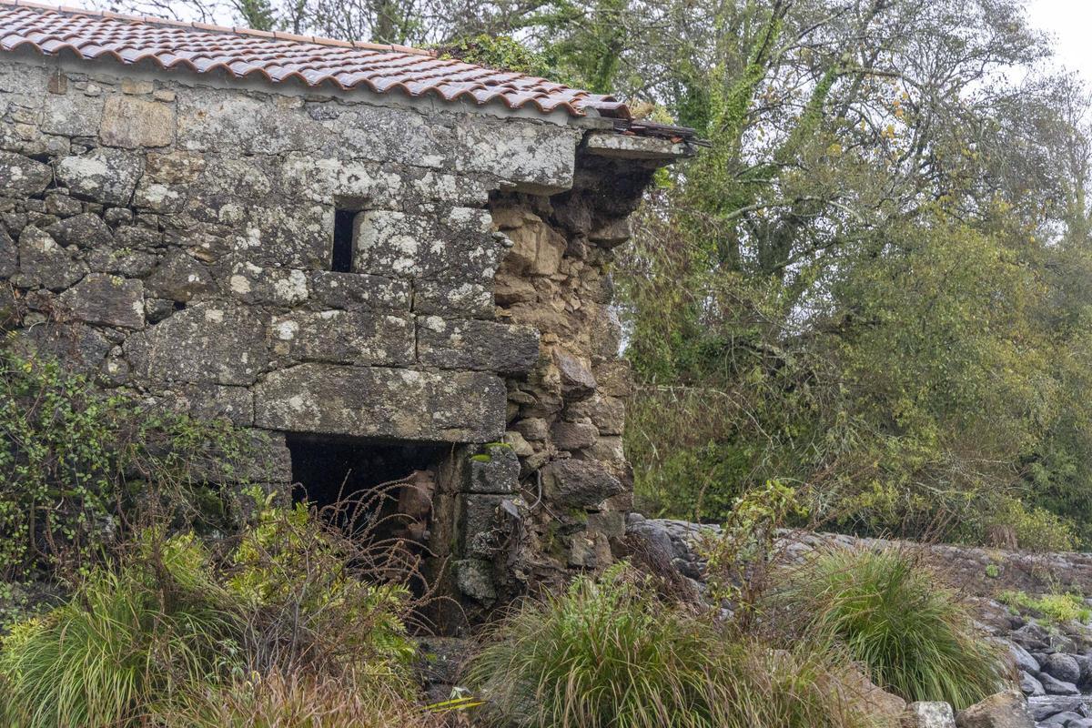 Derrumbe en el molino de Ponte Maceira