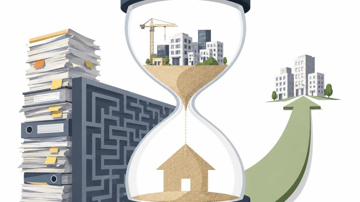 La burocracia dificulta la construcción de viviendas.