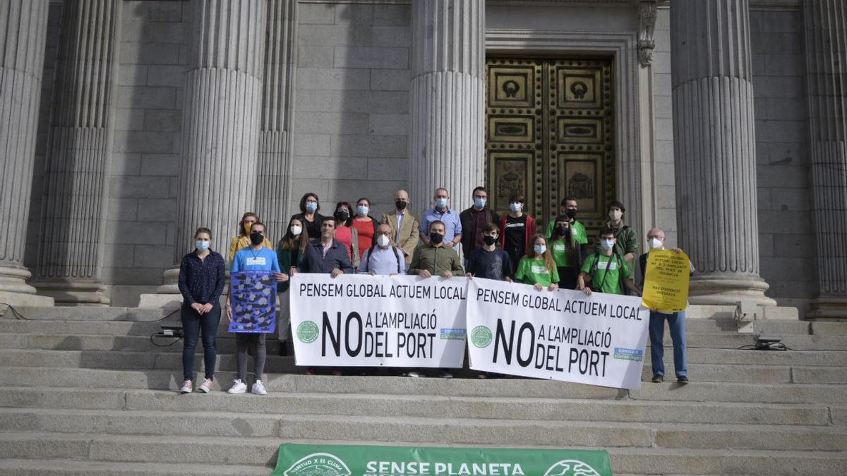 Representantes de la Ciutat-Port, en el Congreso.