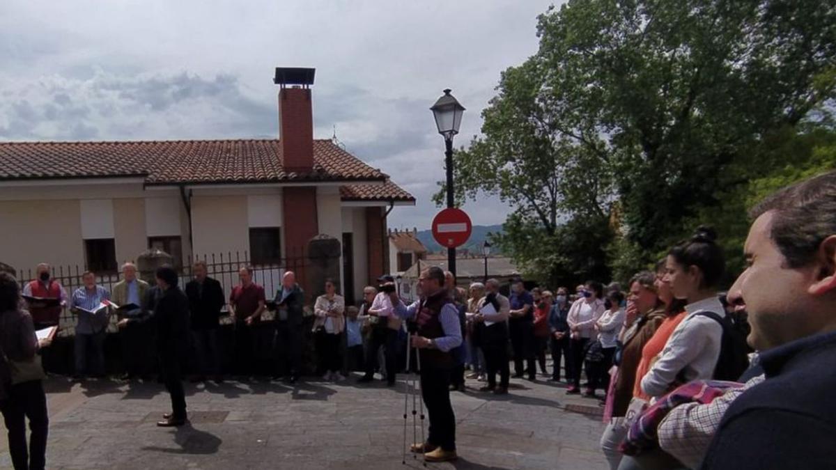 Una de las paradas en el recorrido, en la zona del depósito.