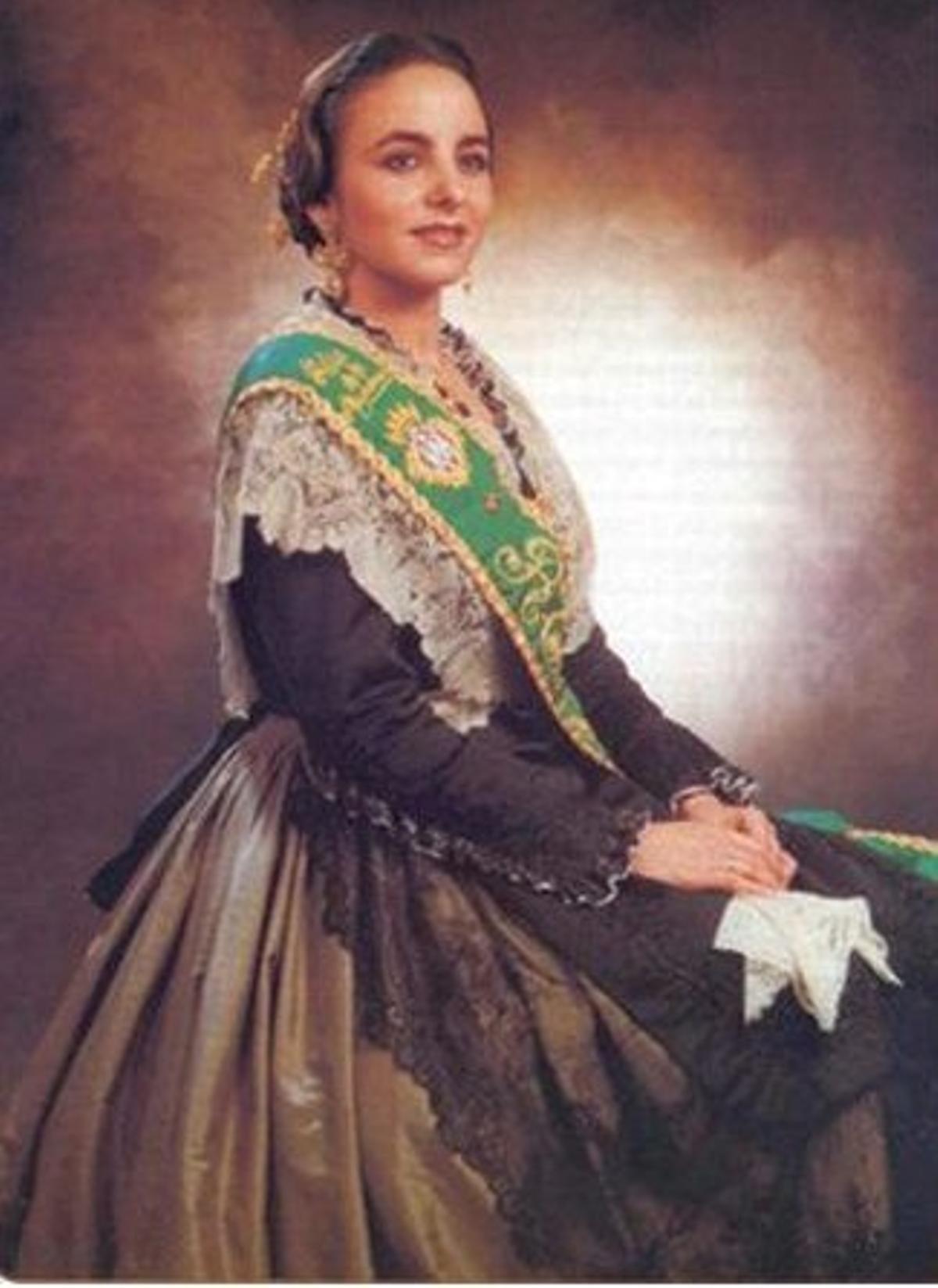 Alejandra García, reina 1995 es nieta de Pepito García, autor del pasodoble 'Rotllo i Canya'.
