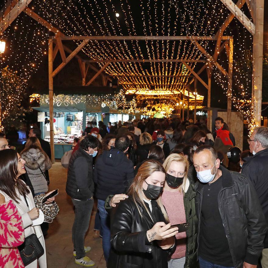 Las mejores imágenes del encendido de la Navidad en Vigo