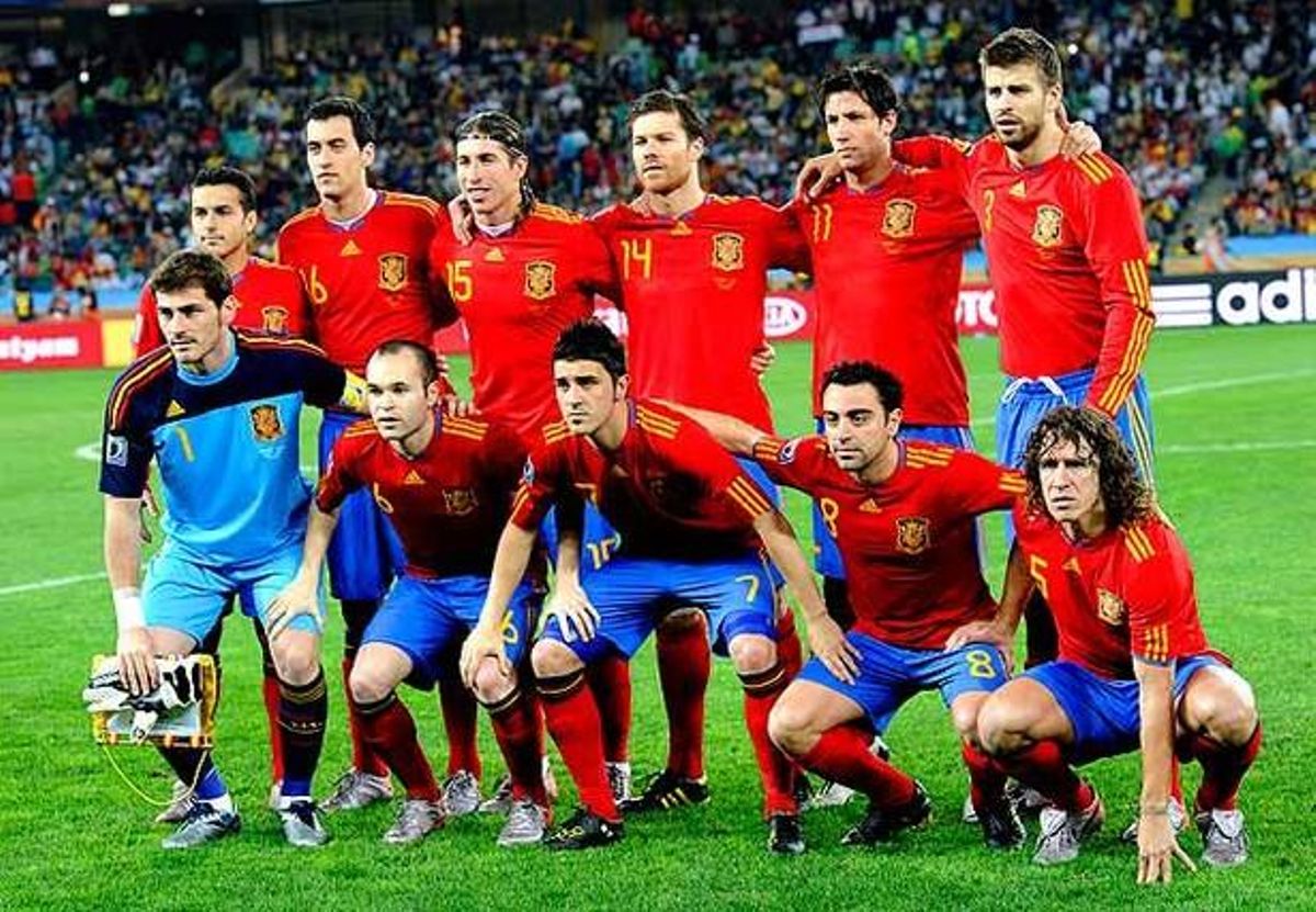 La selecció espanyola de futbol, a punt per conquistar la màxima glòria mundial diumenge.