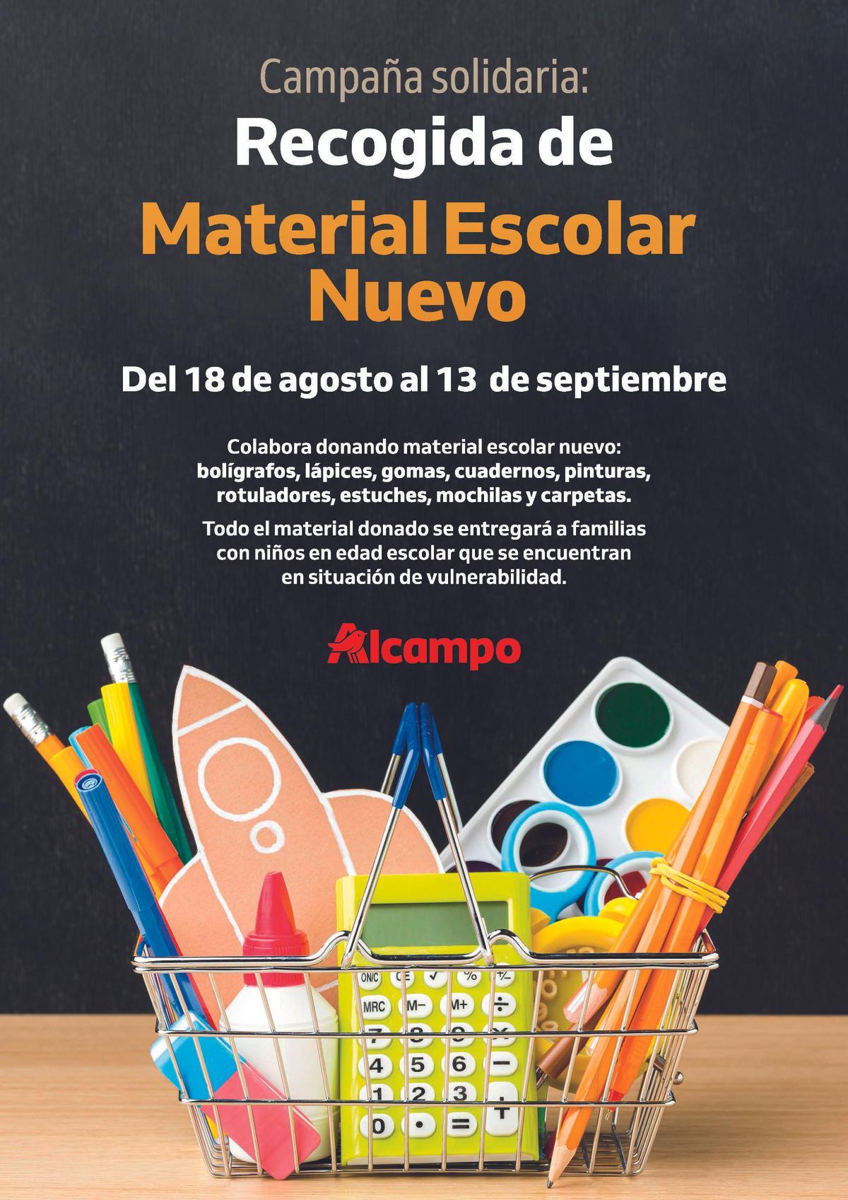 AHORRO MATERIAL ESCOLAR Alcampo ofrece los mejores precios para la vuelta al cole en Valencia