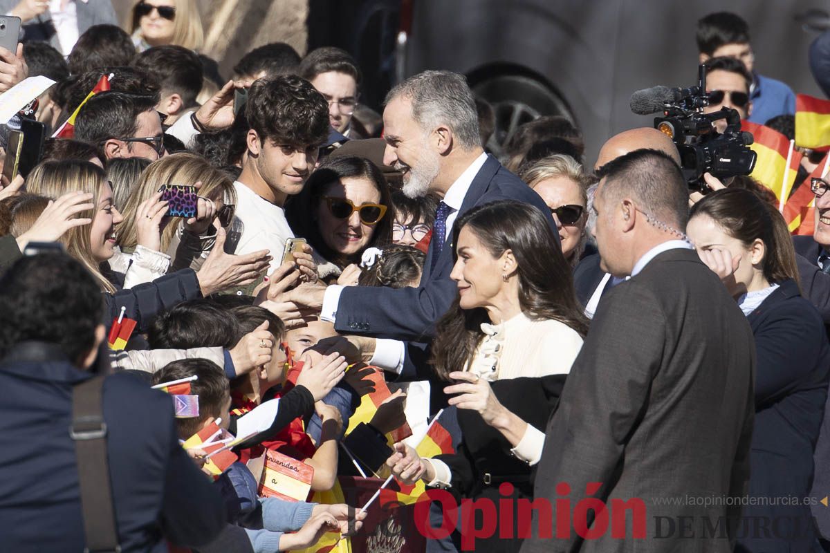 Visita de los reyes de España a Caravaca (explanada de la Basílica)