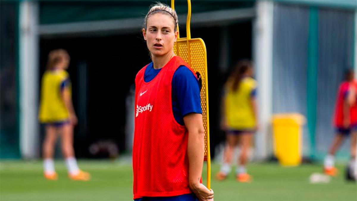 Alexia continúa su puesta a punto entrenando con el equipo