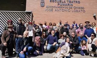 El actor José Antonio Lobato, corazón tan grande, ya da nombre a la escuela-teatro de Pumarín