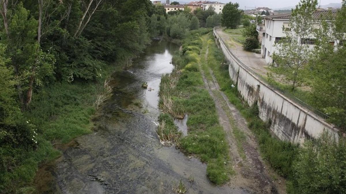 El rio Ges, a su paso por Torelló.