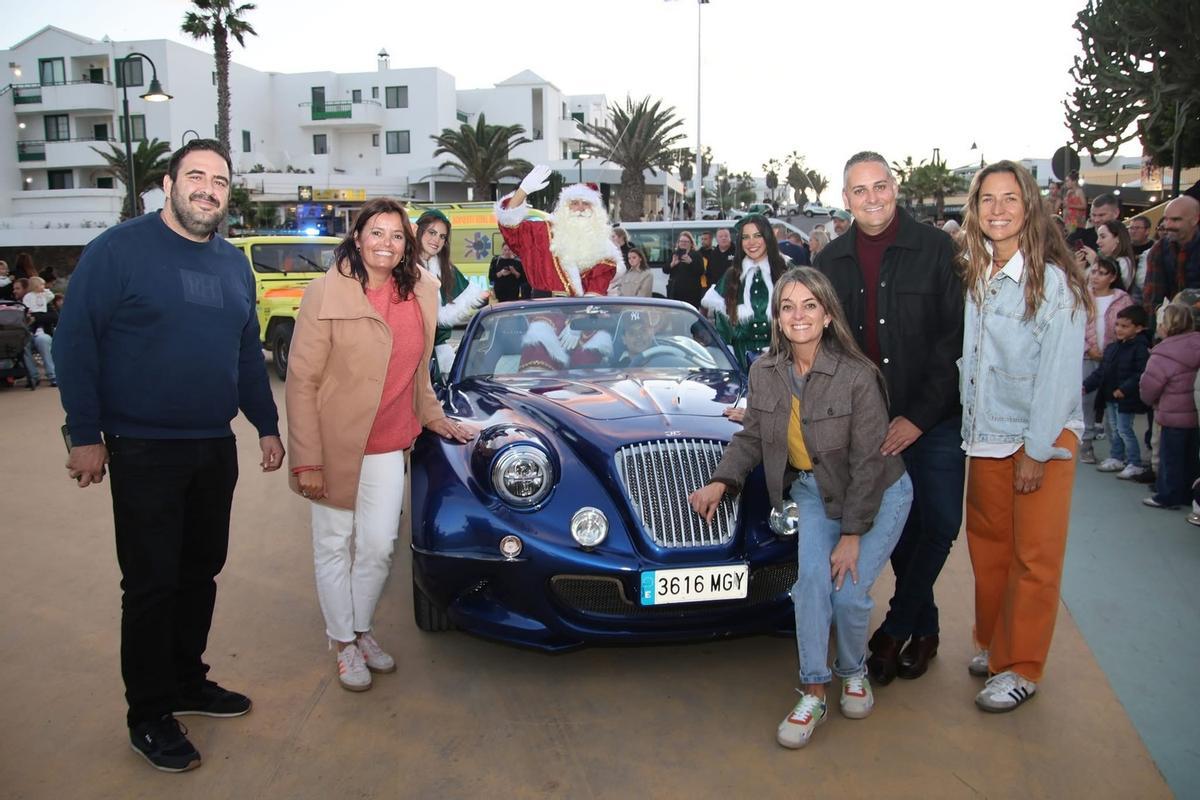 Pasacalle de Papa Noel en Costa Teguise