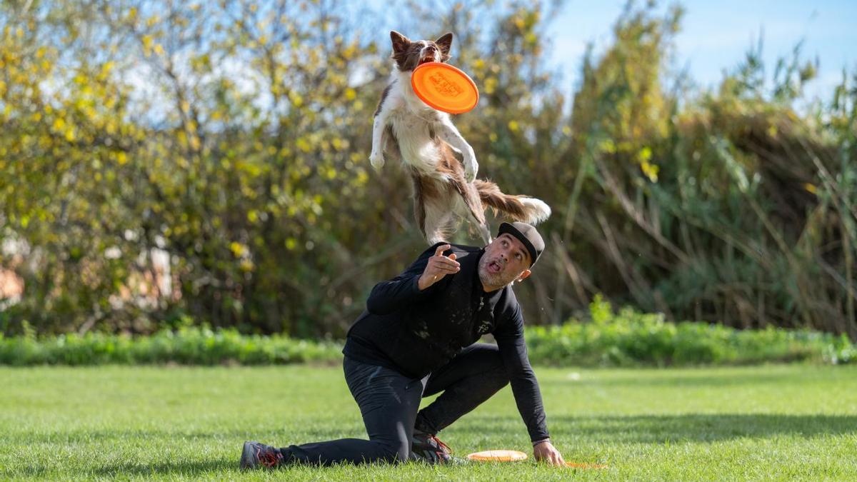 Un dels competidors amb el seu gos