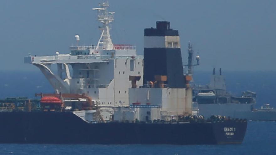 Una imagen del petrolero iraní detenido por Gibraltar.