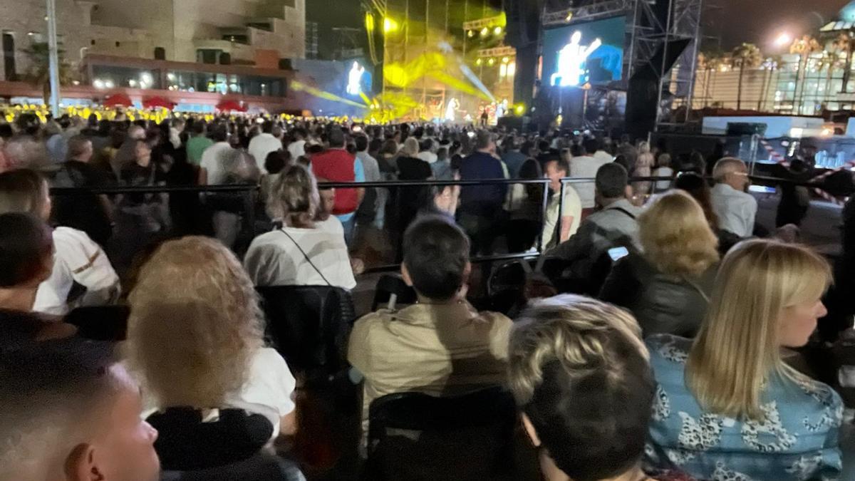 Concierto de Sting, el domingo en la Plaza de la Música, desde la zona de persona con movilidad reducida.