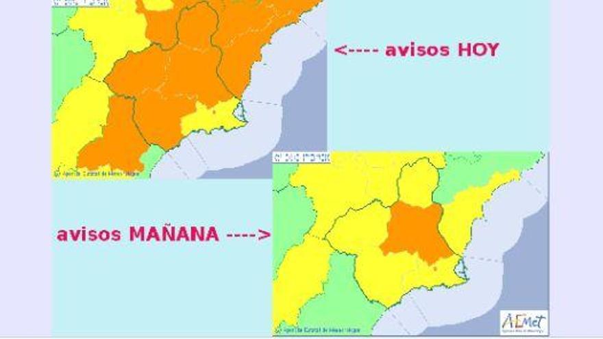 Alerta naranja este sábado en la vega del Segura