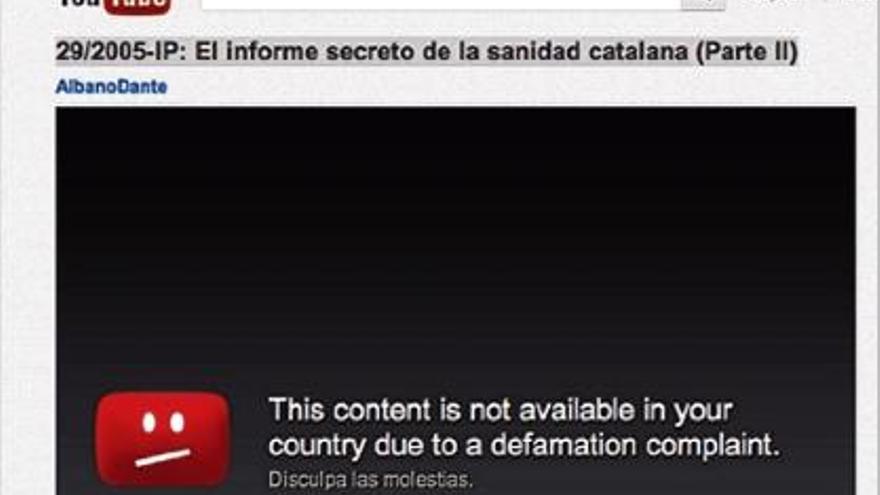 Des d&#039;ahir, la plataforma impossibilita el visionat d&#039;aquest document des de l&#039;Estat espanyol.