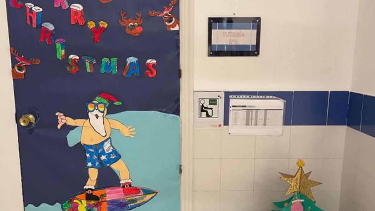 Concurso de decoración navideña en el CEIP León Felipe