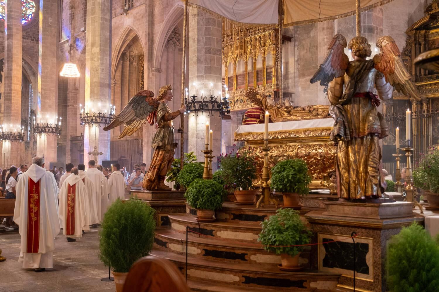 La misa en la Catedral de Palma el día de la Asunción