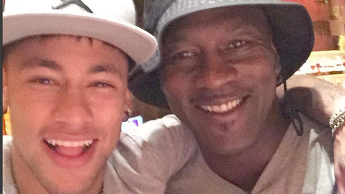 Neymar hizo realidad el pasado verano uno de sus sueños: conocer a Michael Jordan