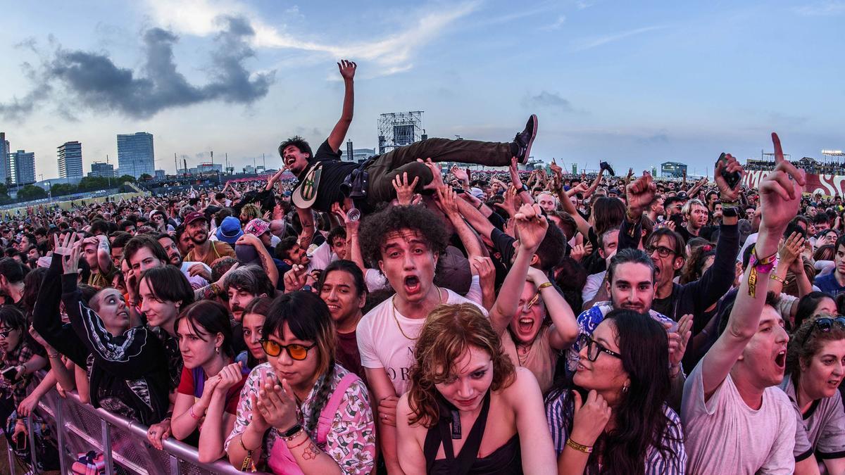 Ambiente en uno de los conciertos del Primavera Sound