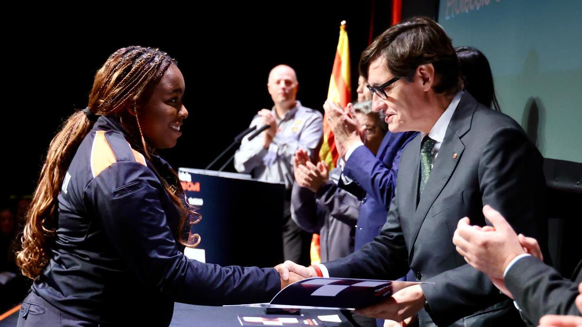 Salvador Illa, durante el acto de este sábado.