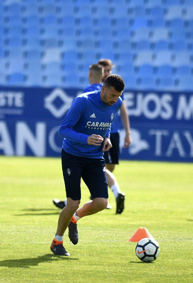 El Real Zaragoza se prepara para el 'derbi' de mañana