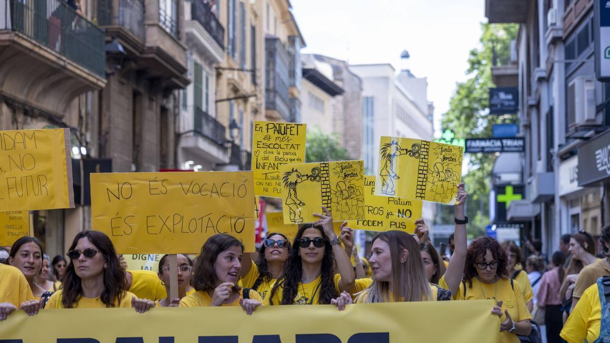 La manifestación de educadoras 0-3 del pasado 2 de junio.