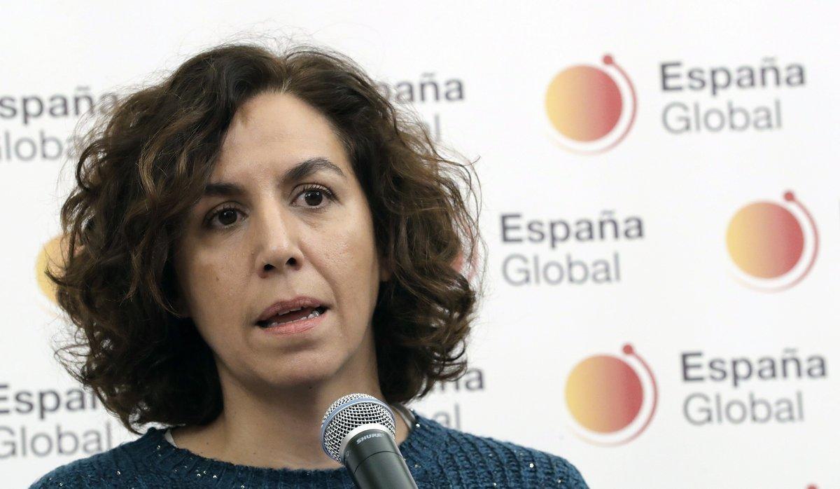 GRAF1552  MADRID   19 11 2018 -La secretaria de Estado de Espana Global  Irene Lozano  durante la presentacion de la nueva imagen corporativa de la marca  EFE ZIPI