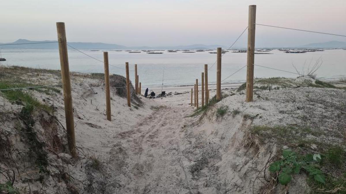 Así estaba el acceso a la playa en 2022.