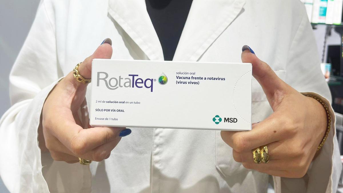 Una caja de la vacuna contra el rotavirus que escasea en farmacias