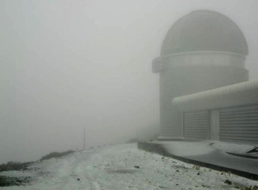 La borrasca deja nieve en La Palma