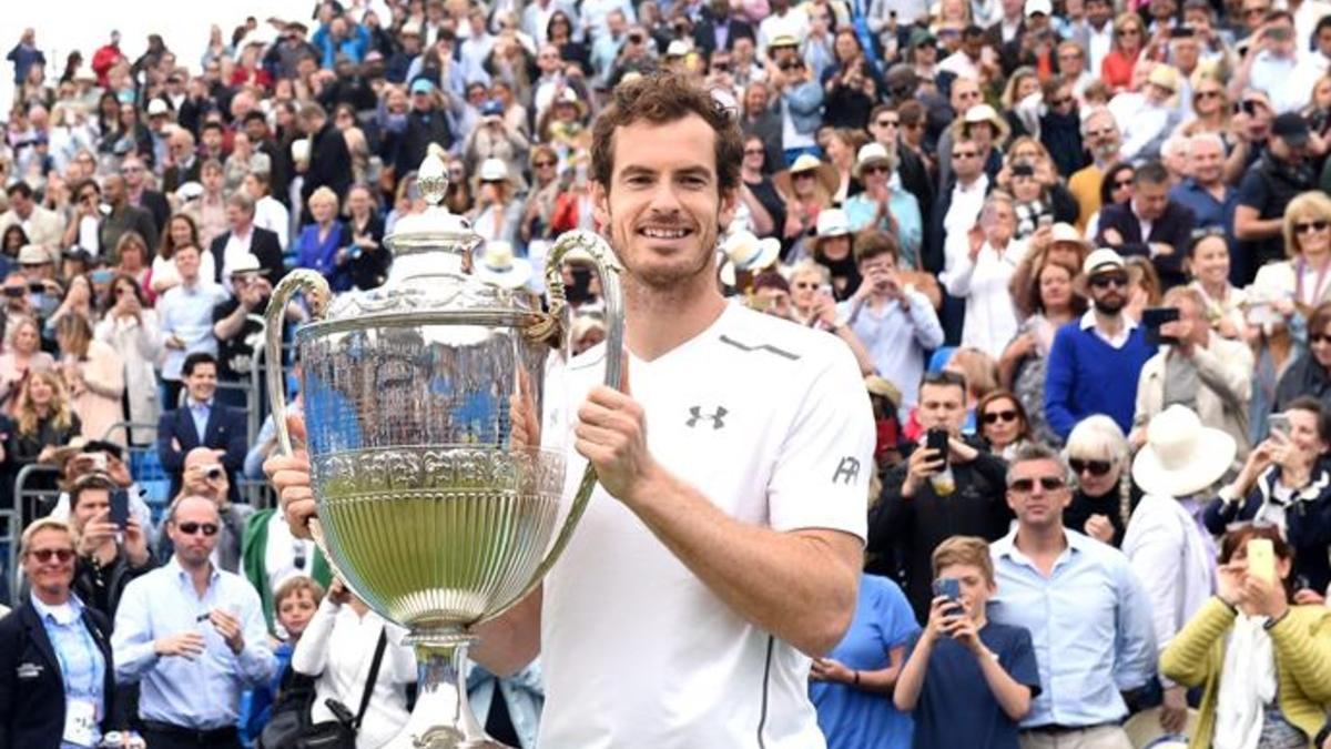 Andy Murray era un hombre feliz con su quinto título en Queen's